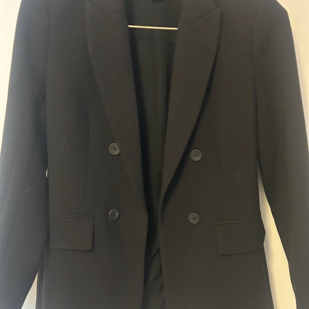 House of Harlow 1960 Double-Breasted Black Blazer